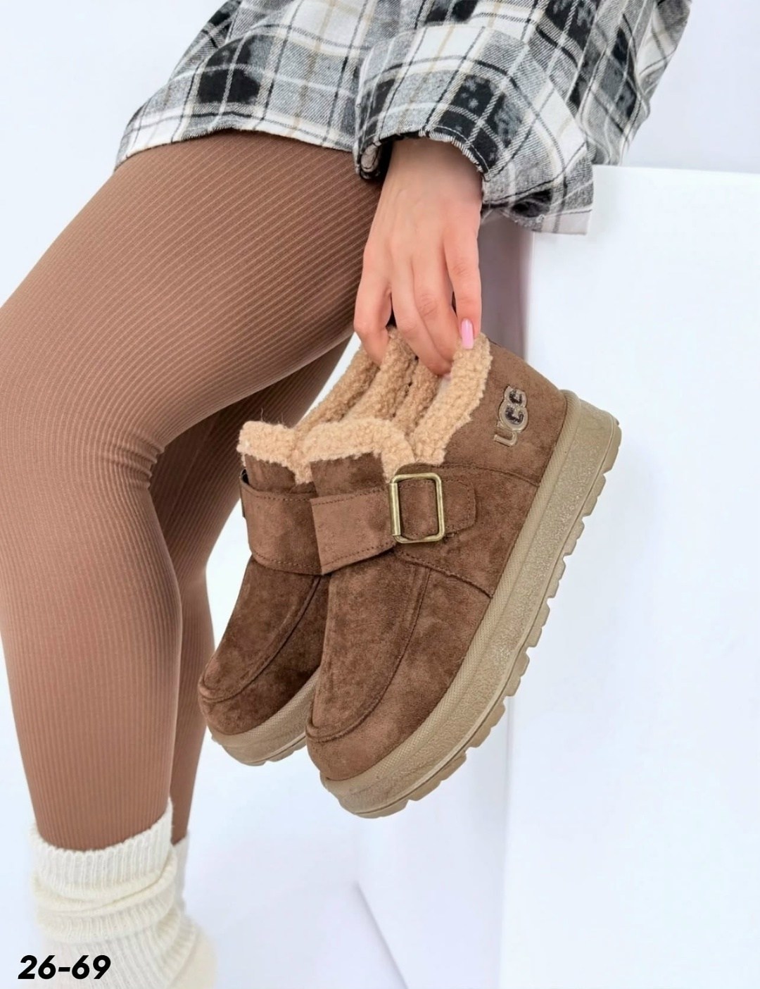 женские угги,,теплая ,меховая , повседневные