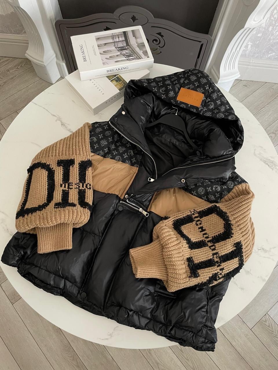 комбинированная куртка,стильные куртки,модные пуховики,куртка модная,куртка теплая