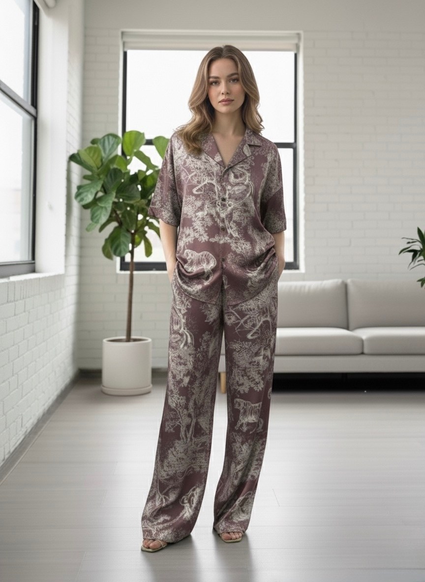 пижама шелковое,пижама шелковая с брюками,женская пижама с брюками,комплект домашний,пижамные костюмы