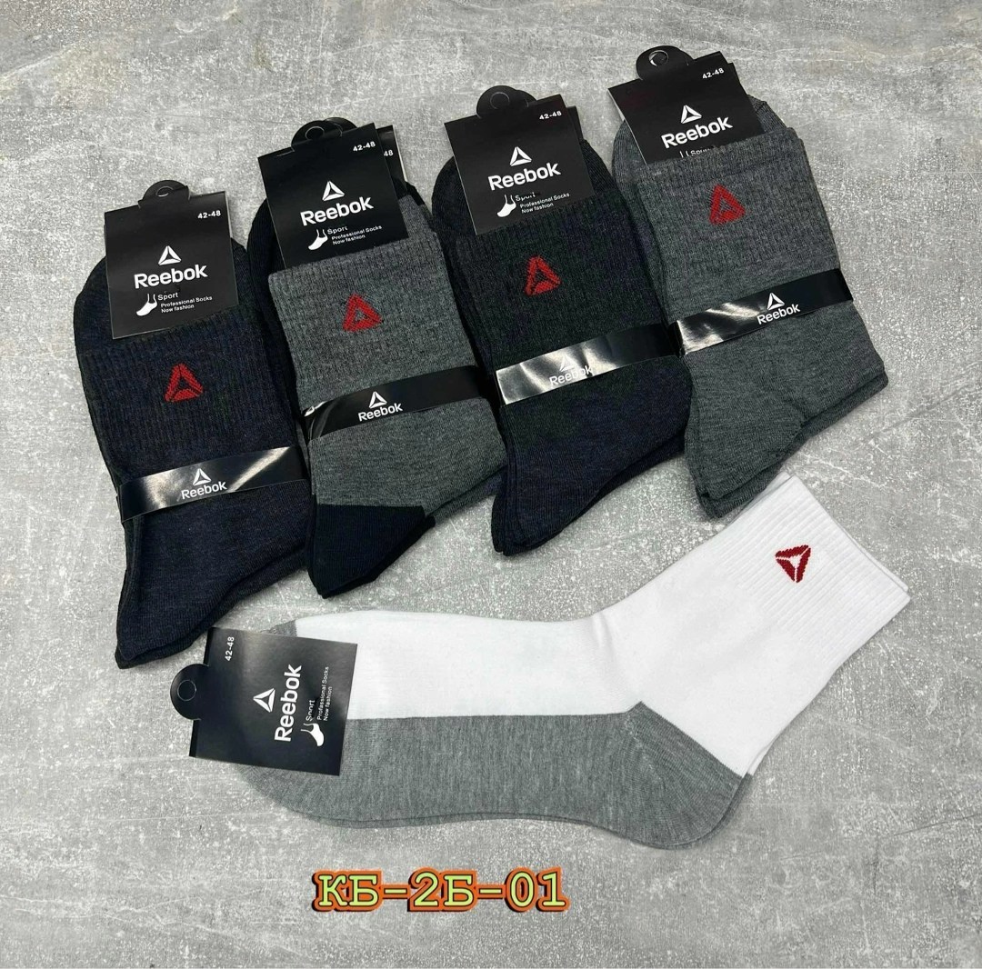 комплект носков reebok,носки мужские reebok набор средней длины,носки reebok,мужские носки спортивные,носки мужские