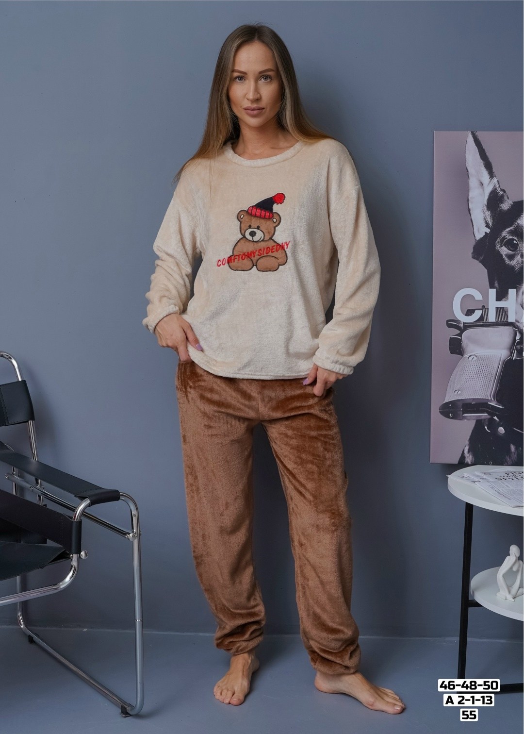 теплая пижама,пижама женская,пижама женская теплая,плюшевая пижама,комплект пижама