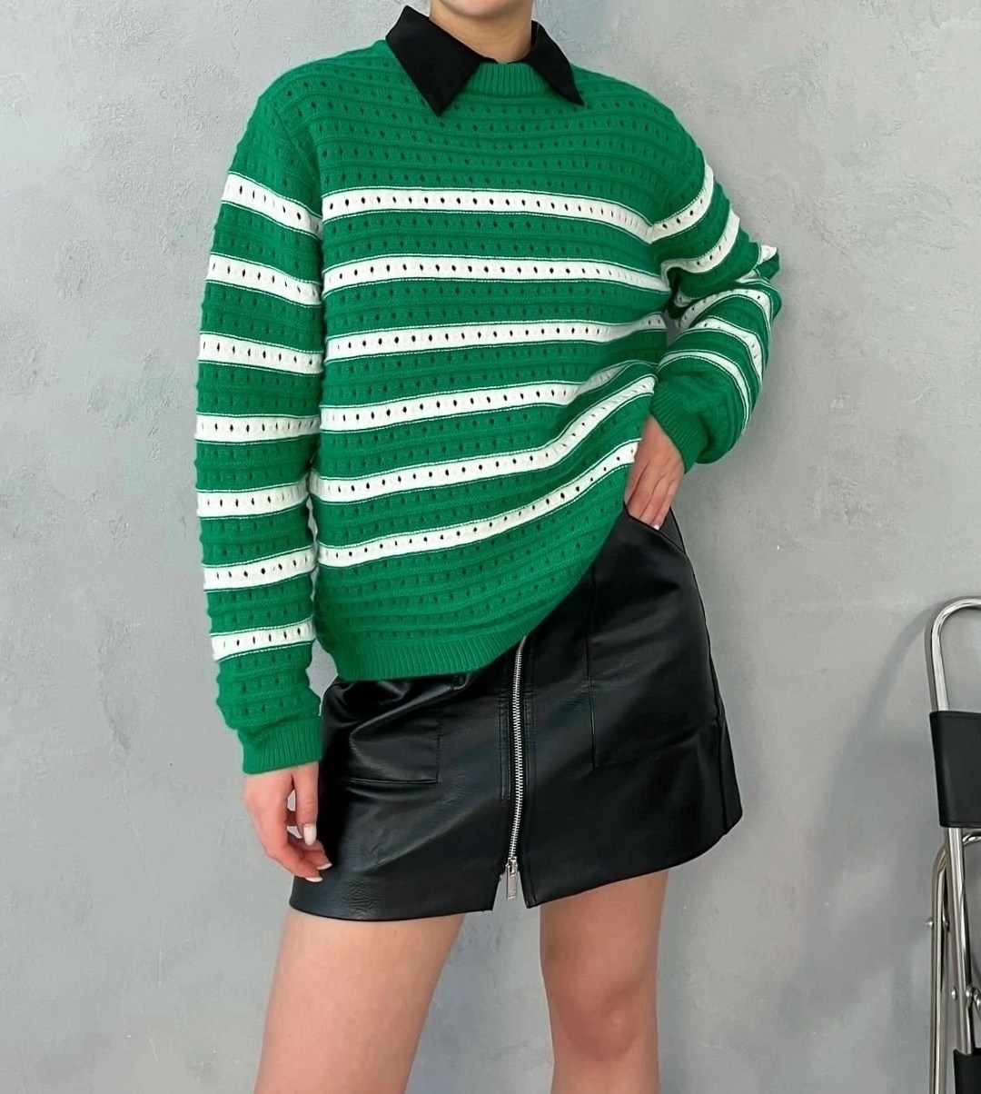свитер женская оверсайз в полоску,свитер с полоска,вязаный свитер оверсайз в полоску,свитер,женский свитер в полоску