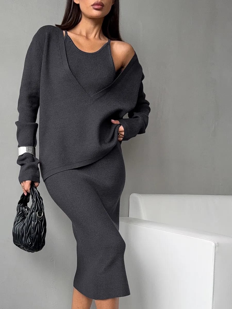 платье лапша с кардиганом,трикотажные костюмы,трикотажное платье,женский трикотажный костюм,платье кардиган