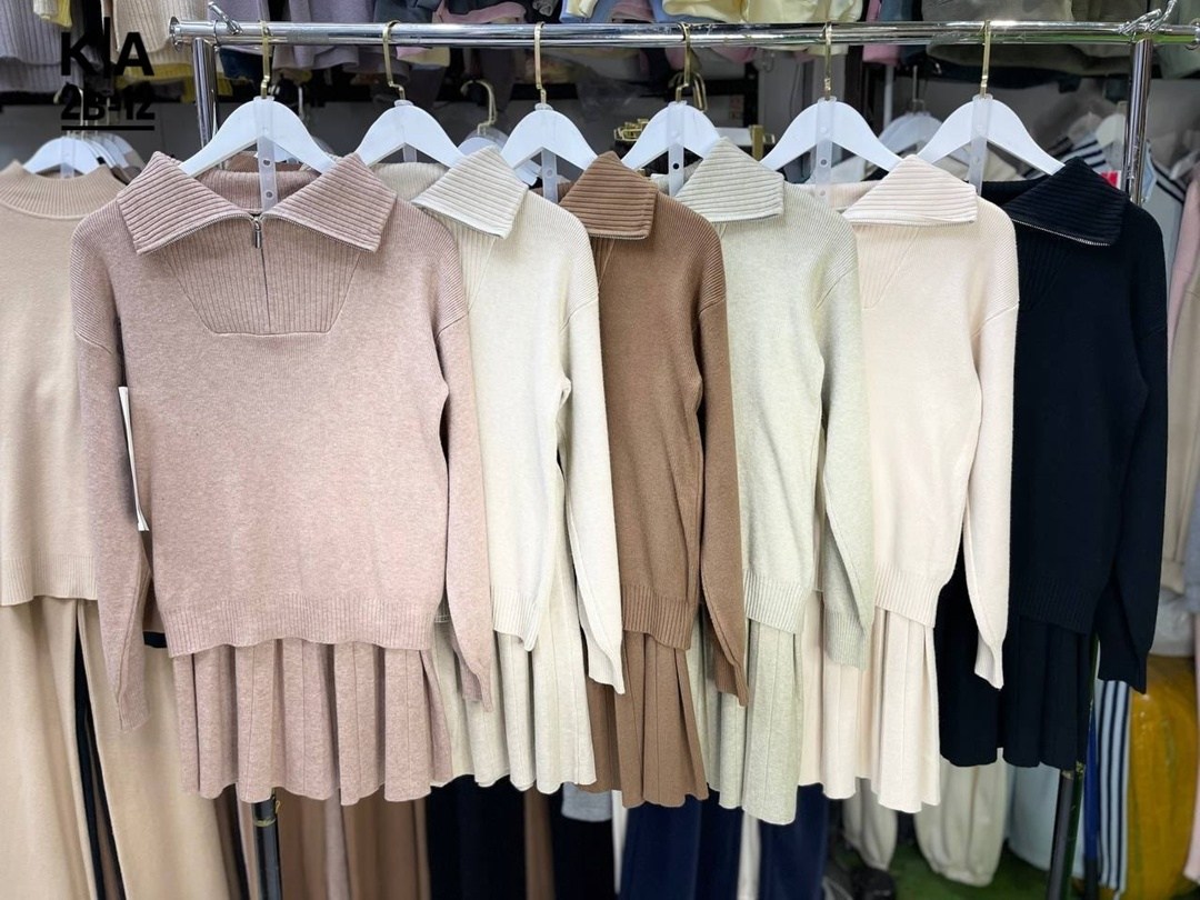 трикотажные костюмы,стильные костюмы,костюм двойка кашемир,кофта и юбка,костюмы двойки