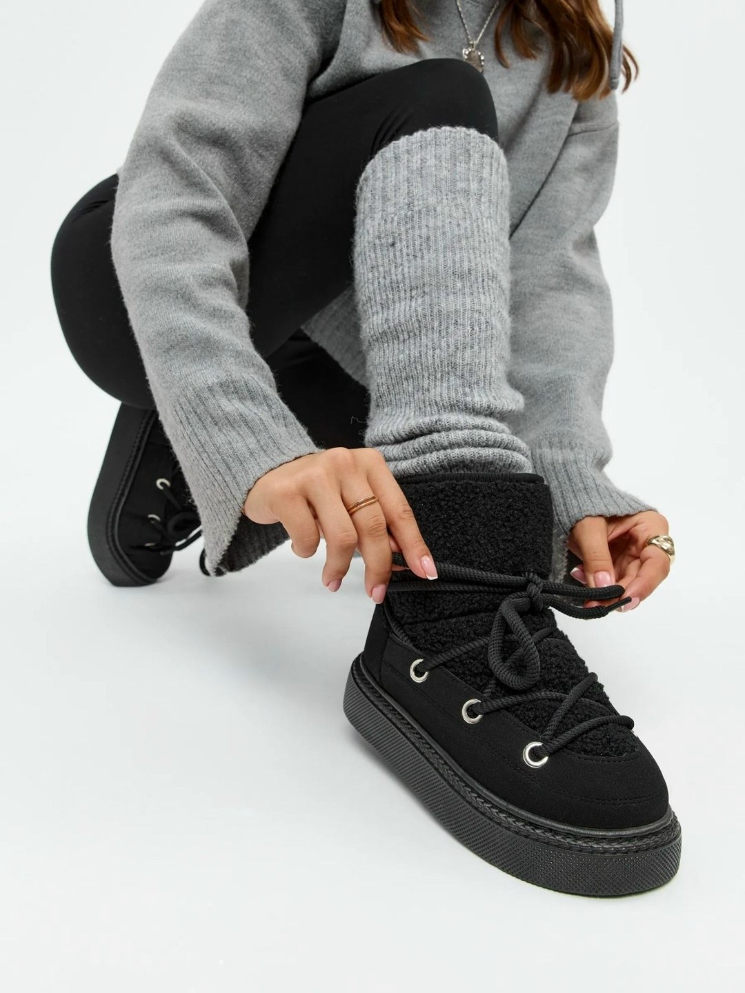 женские зимние ботинки с круглым носком,,зимние повседневные ботинки,зимняя женская ,женские зимние теплые ботинки