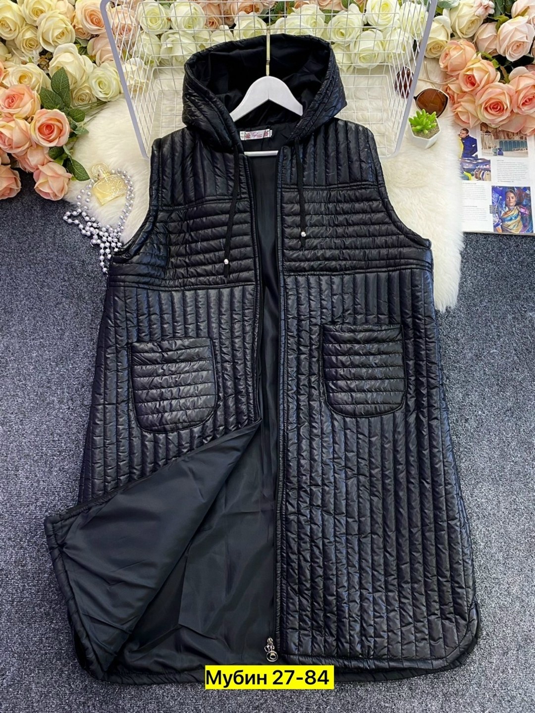жилет на синтепоне,жилетка удлиненная,жилетка женская,жилет женский,жилетка двухсторонняя