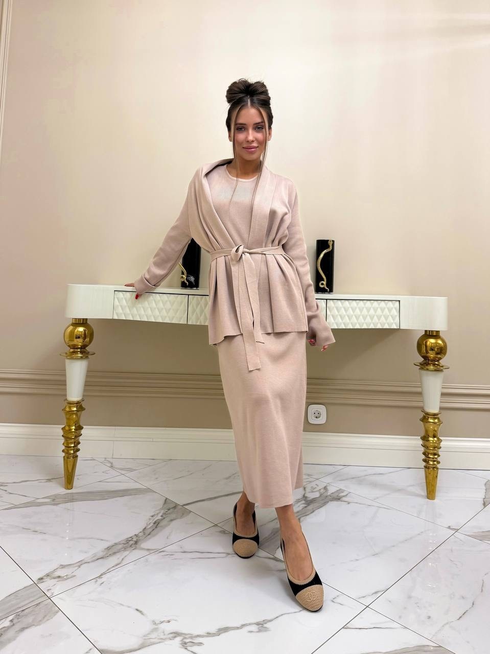 костюм с кардиганом,кардиган с поясом,трикотажные костюмы,кардиган с юбкой,кардиган