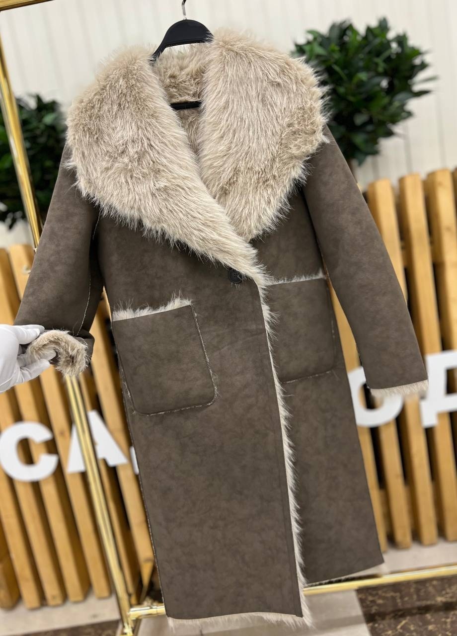 дубленка женская,стильная дубленка,пальто зимнее,длинное пальто,дубленка двухсторонняя