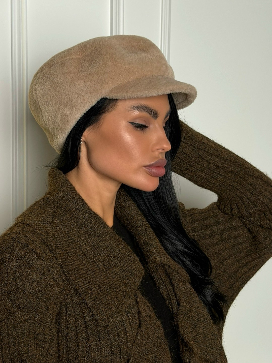 кепка женская,бейсболка женская меховая тёплая кепка,женская меховая кепка,меховая кепка,бейсболка женская меховая кепка