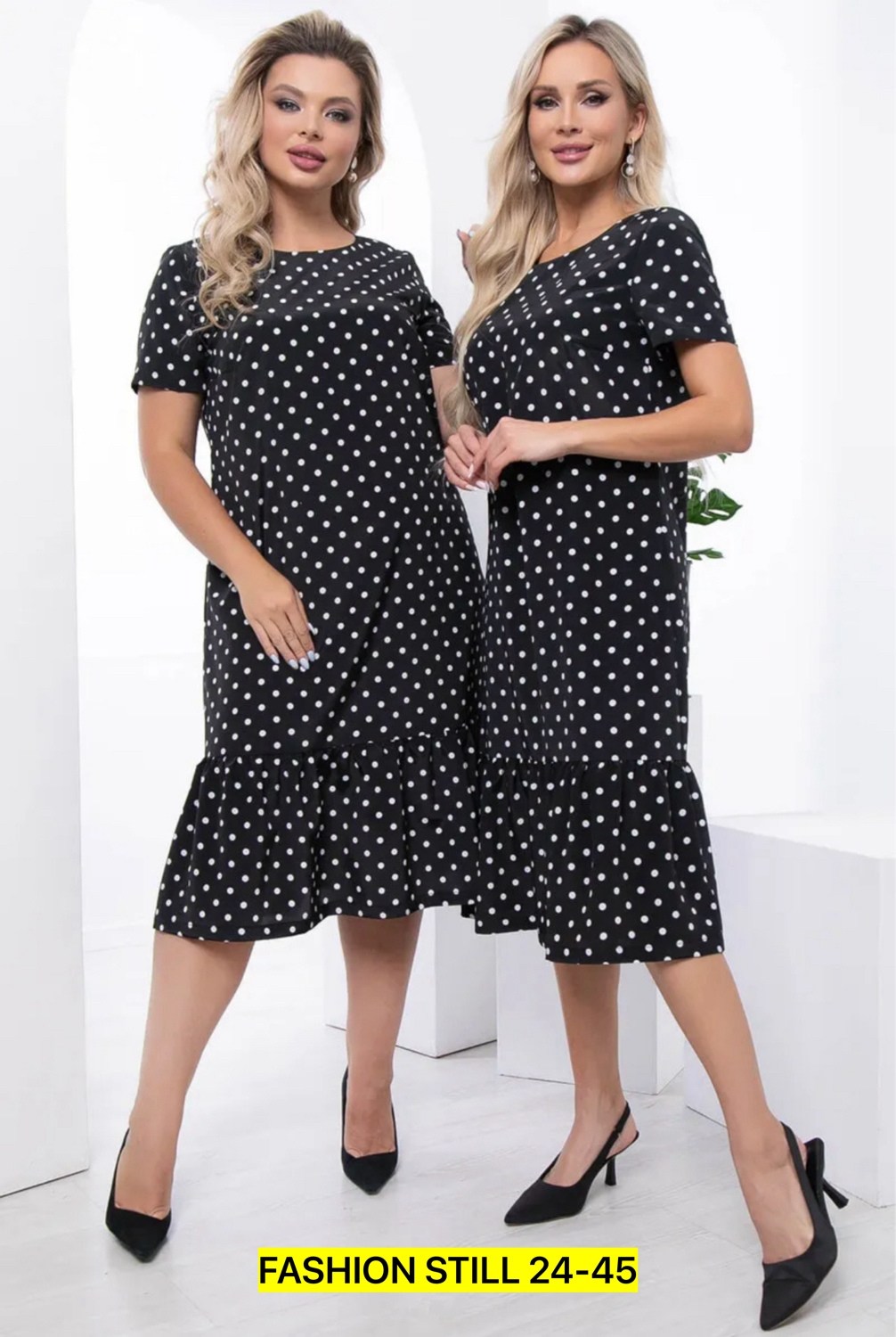 платье в горошек для полных,платье в горошек,платье прямое,платье женские,платье в горох больших размеров