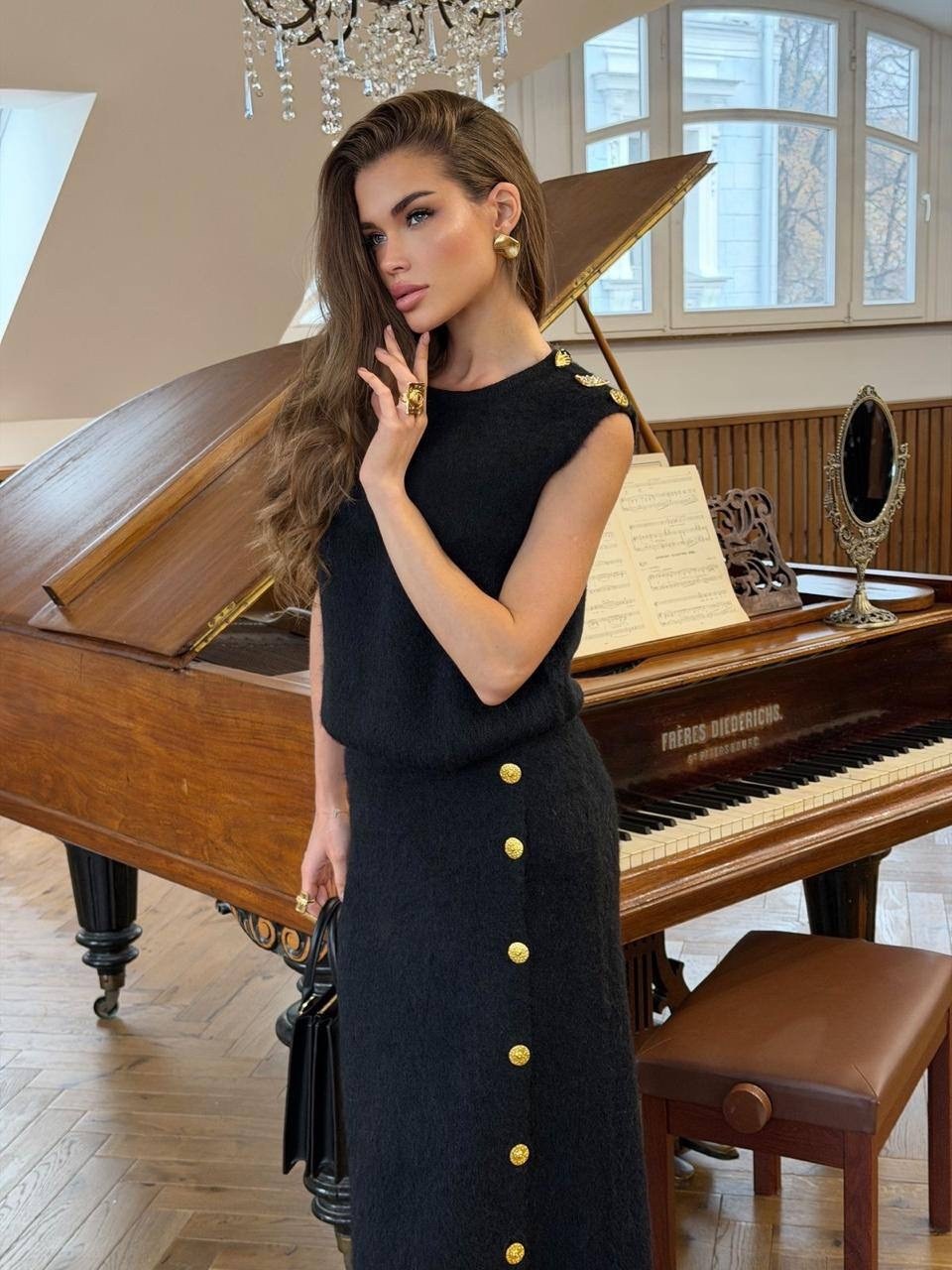 костюм вязаный теплый с юбкой,платье стильное,платье трикотажное,костюм с юбкой теплый