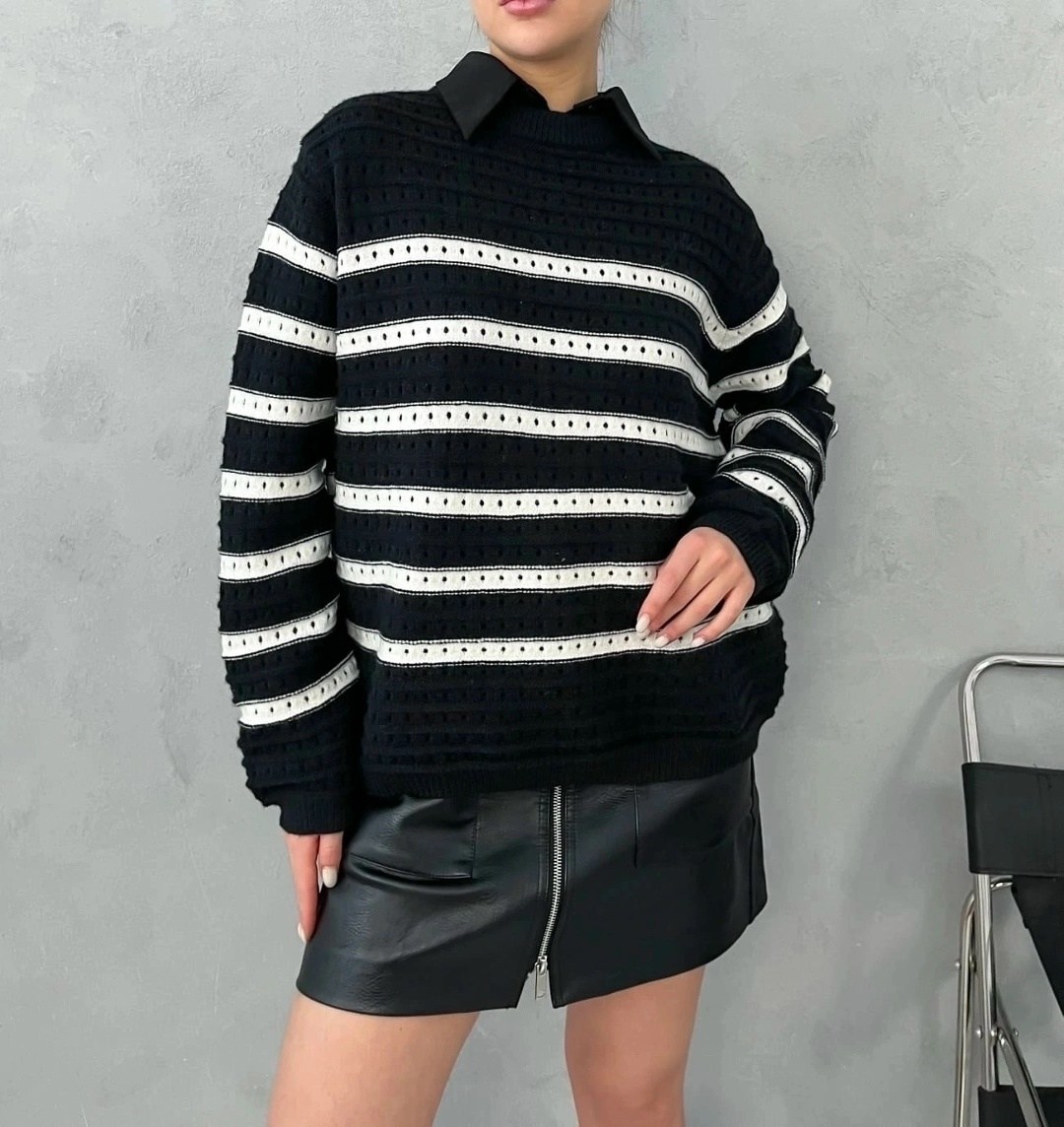 свитер женская оверсайз в полоску,свитер с полоска,вязаный свитер оверсайз в полоску,свитер,женский свитер в полоску