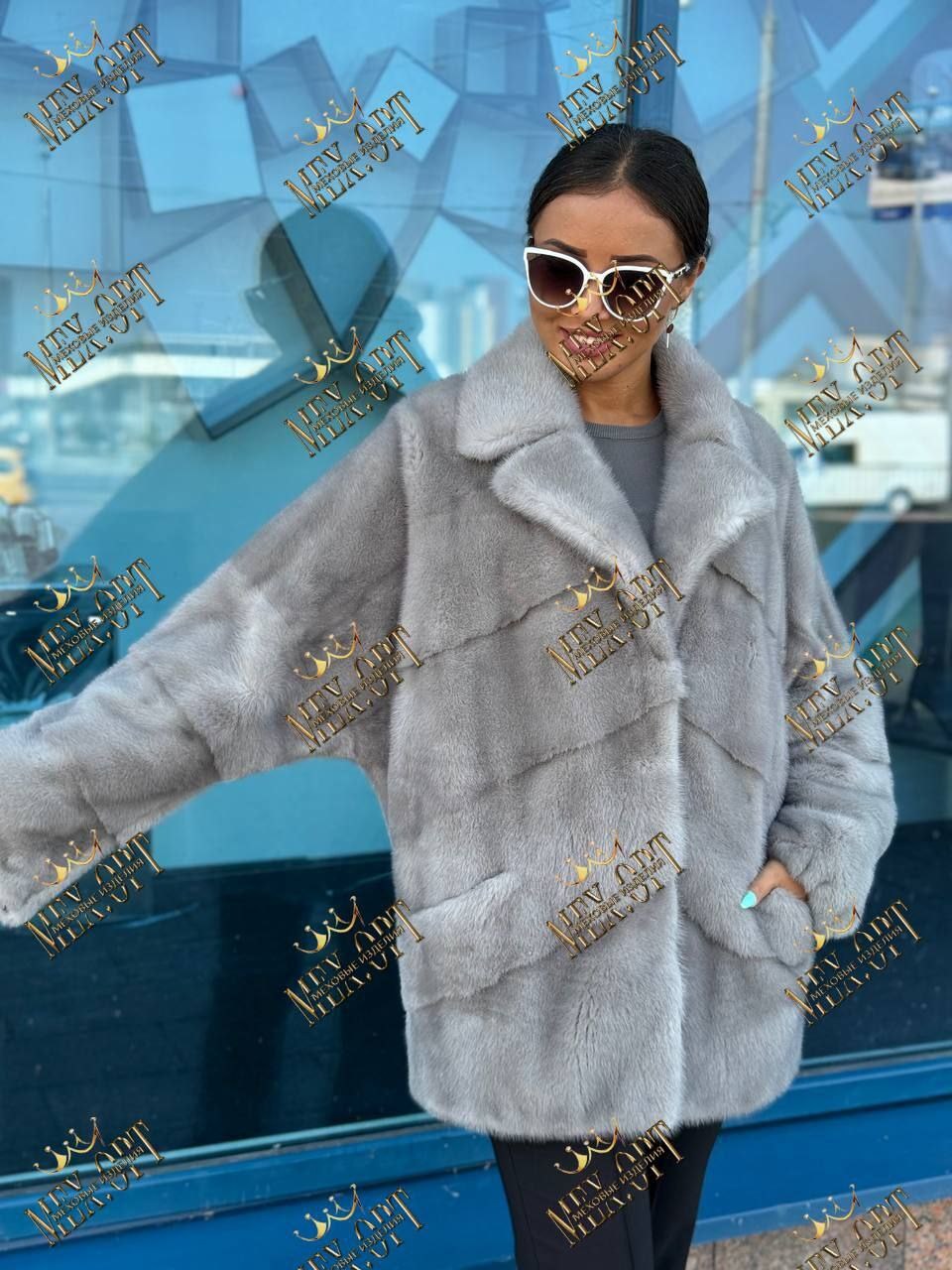 норковая шуба автоледи,шубы норковые,женская шуба,шуба норковая серая,шуба из натурального меха