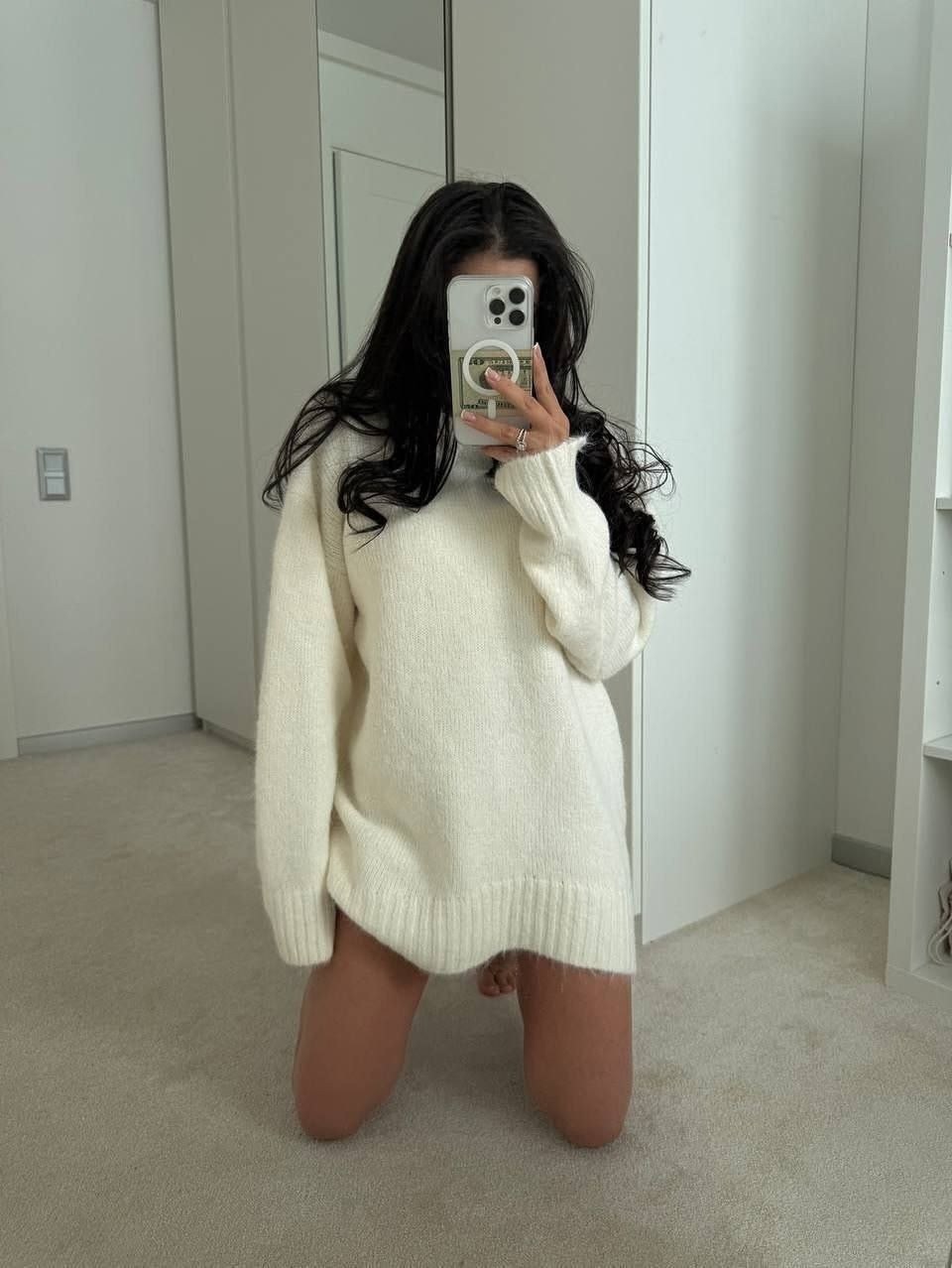 свитер оверсайз oversize вязаный с горлом,белый свитер оверсайз,cвитер вязаный оверсайз,свитер оверсайз теплый,свитер женский оверсайз вязаный удлиненный