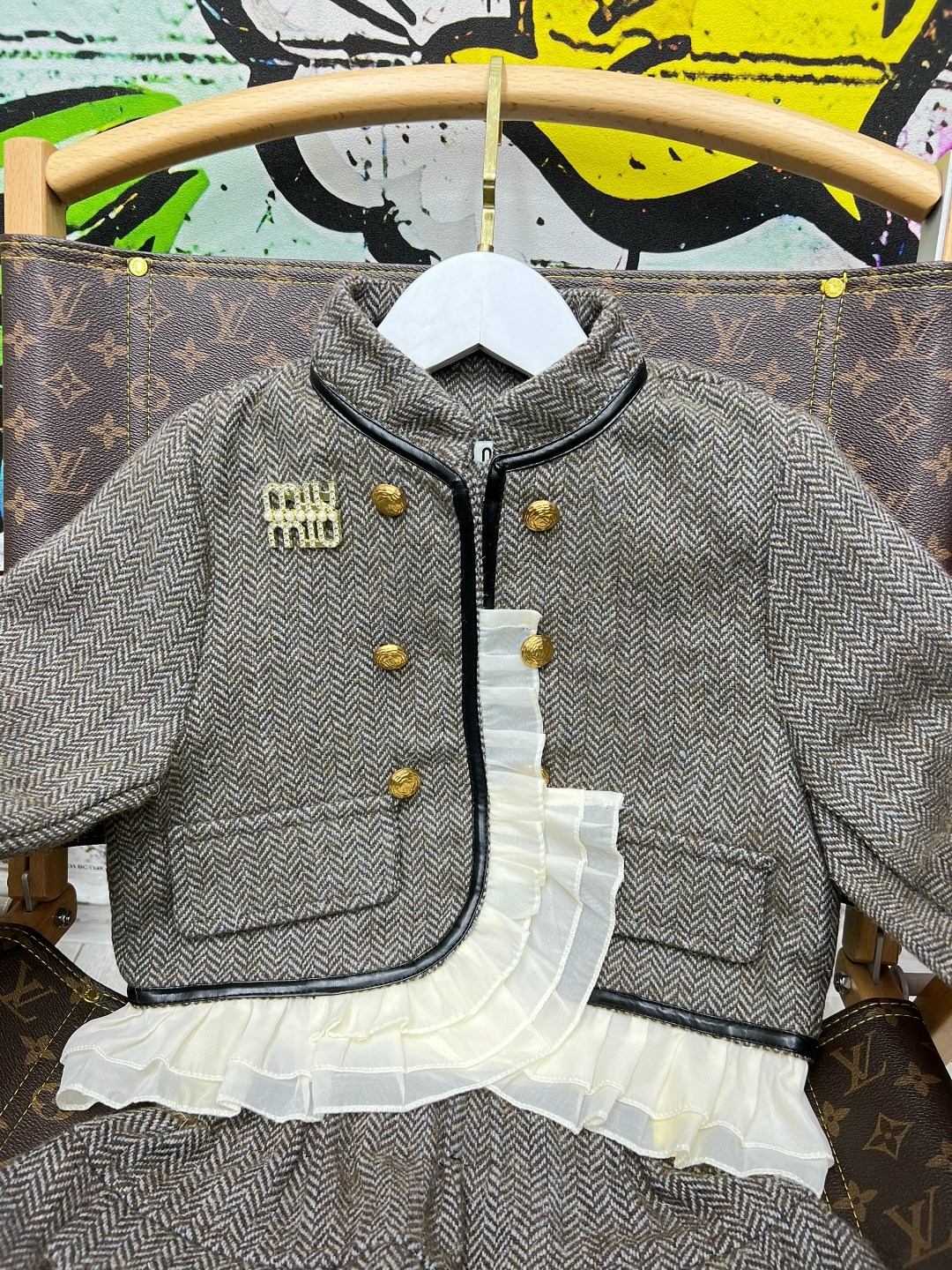 твидовые костюмы,жакет и юбка,комплект одежды для девочек,одежда для девочек,твидовый костюм с юбкой