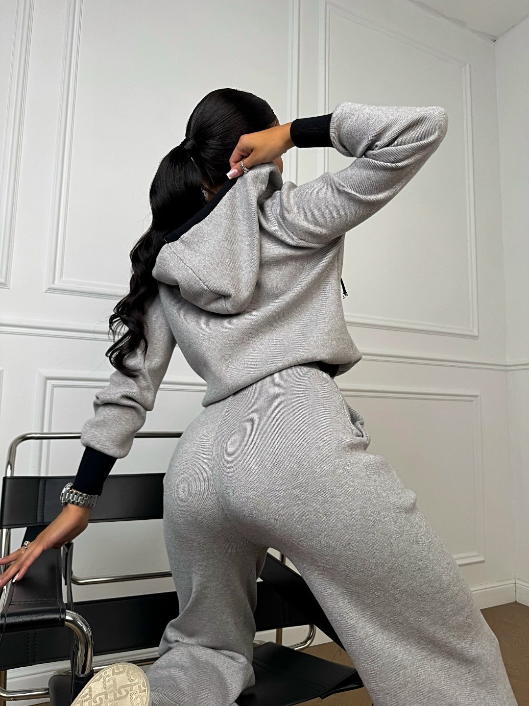 модные костюмы,трикотажные костюмы,женские спортивные костюмы,спортивный костюм женский серый меланж,костюм женский на флисе