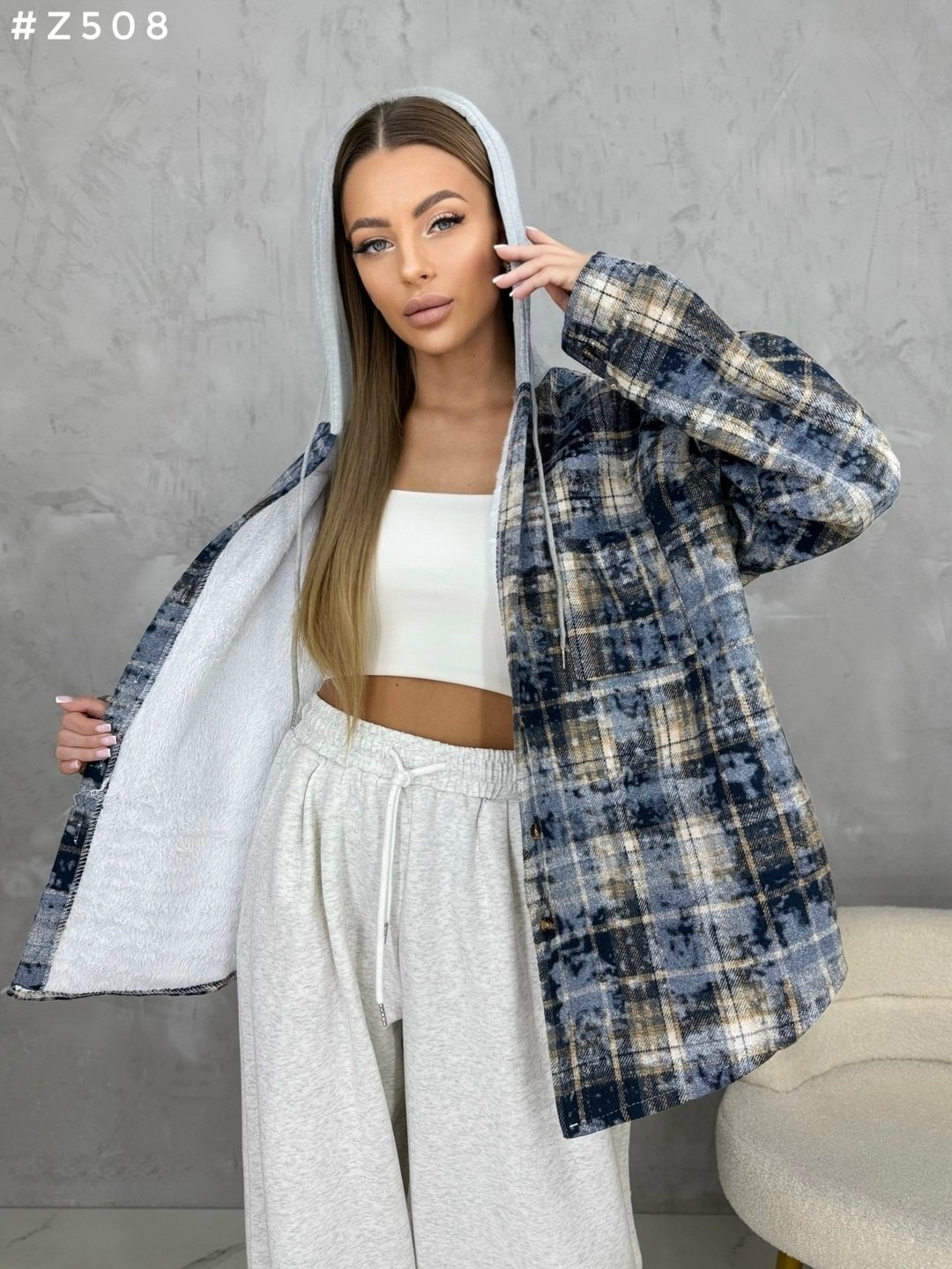рубашка с капюшоном,рубашка женская в клетку оверсайз,рубашка оверсайз в клетку с капюшоном,рубашка теплая,женская рубашка