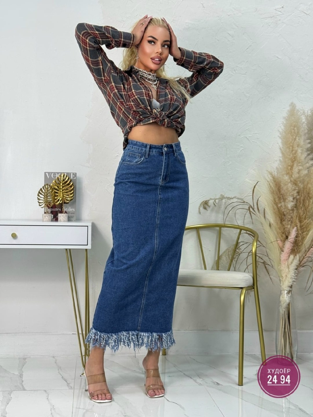 юбка джинсовая миди с разрезам,юбка джинс,юбка джинсовая,юбка женская джинсовая,юбки джинсовые миди