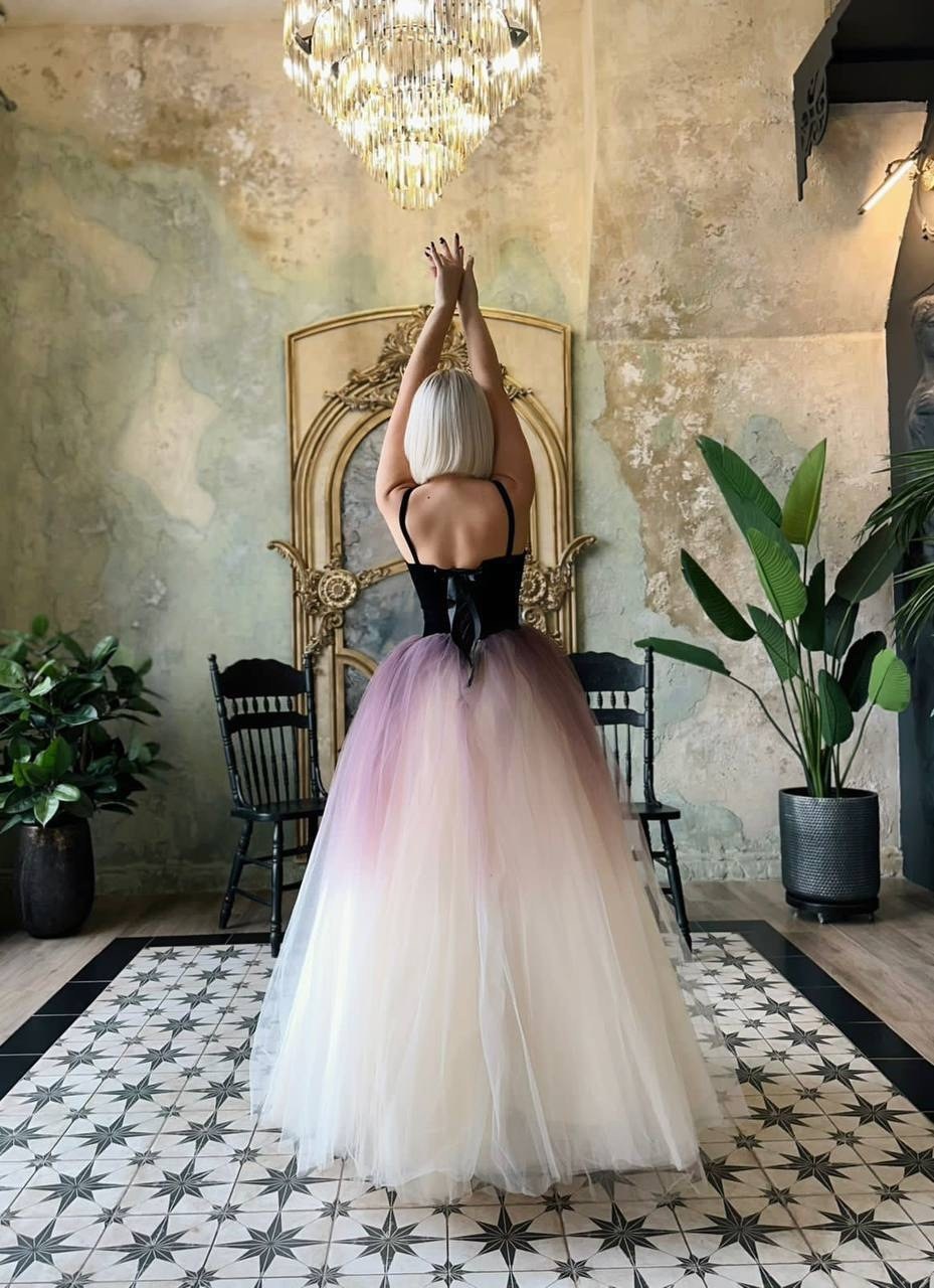 роскошное вечернее платье,платье из фатина,платье пышное,платье фатин,платье вечернее