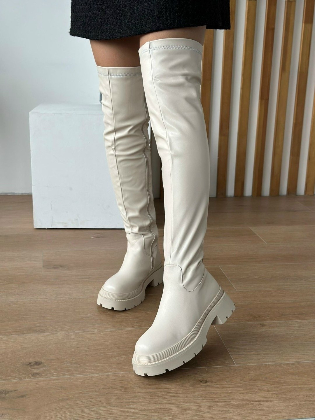 ботфорты женские,бежевые ботфорты,сапоги ботфорты,ботфорты чулки,демисезонные ботфорты