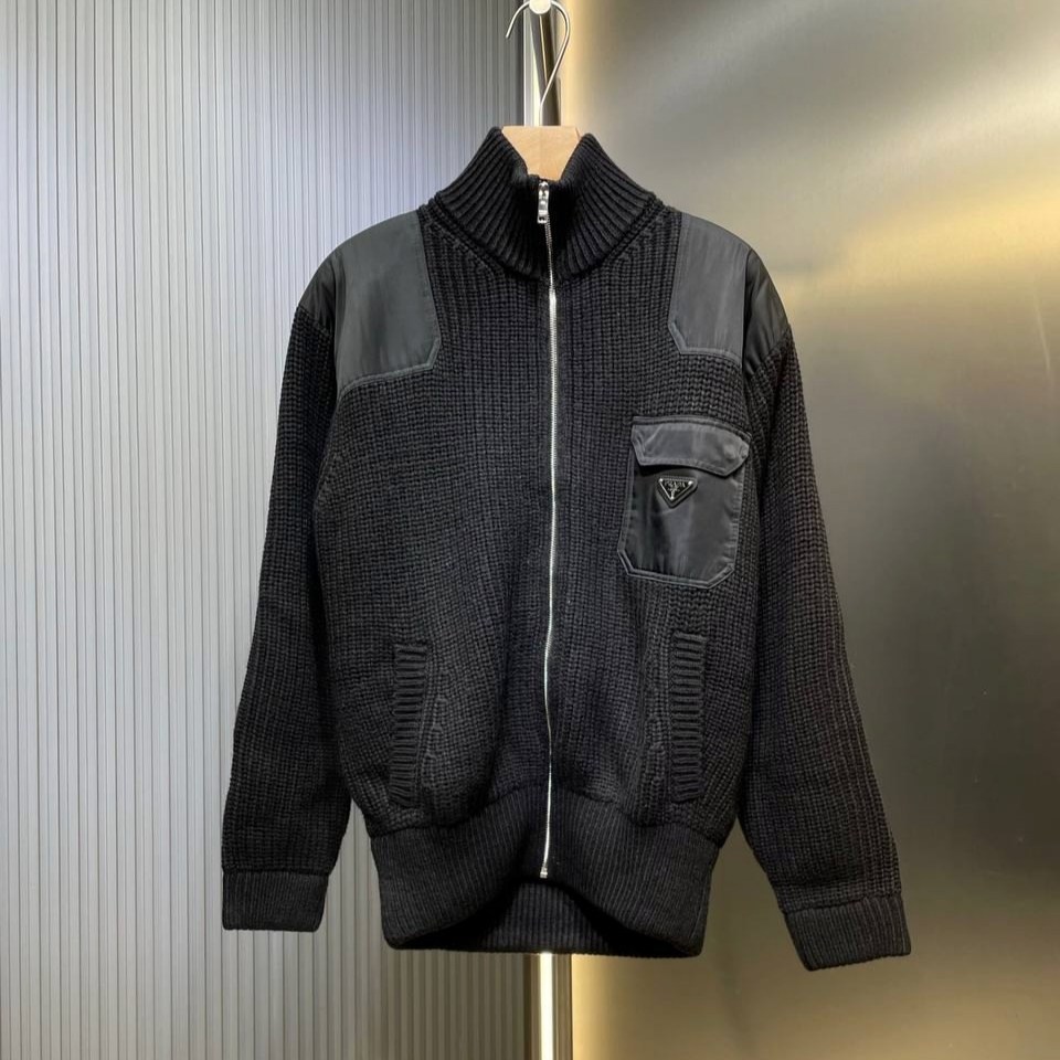 бомбер prada,куртка бомбер,кардиган мужские,черный кардиган,мужские свитера