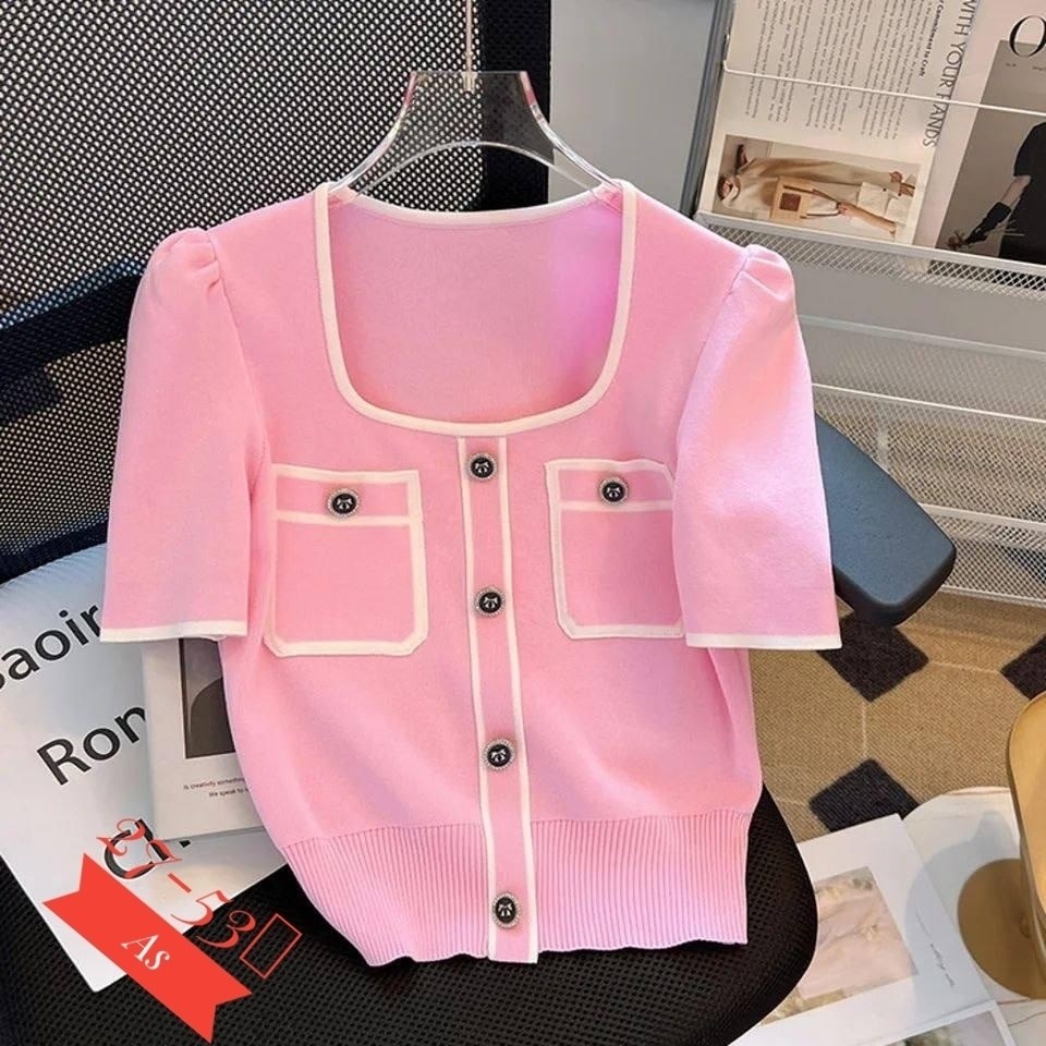 блузка женская,женская повседневная блузка,кофта с контрастными рукавами короткая,женские блузки и рубашки,рубашка женская