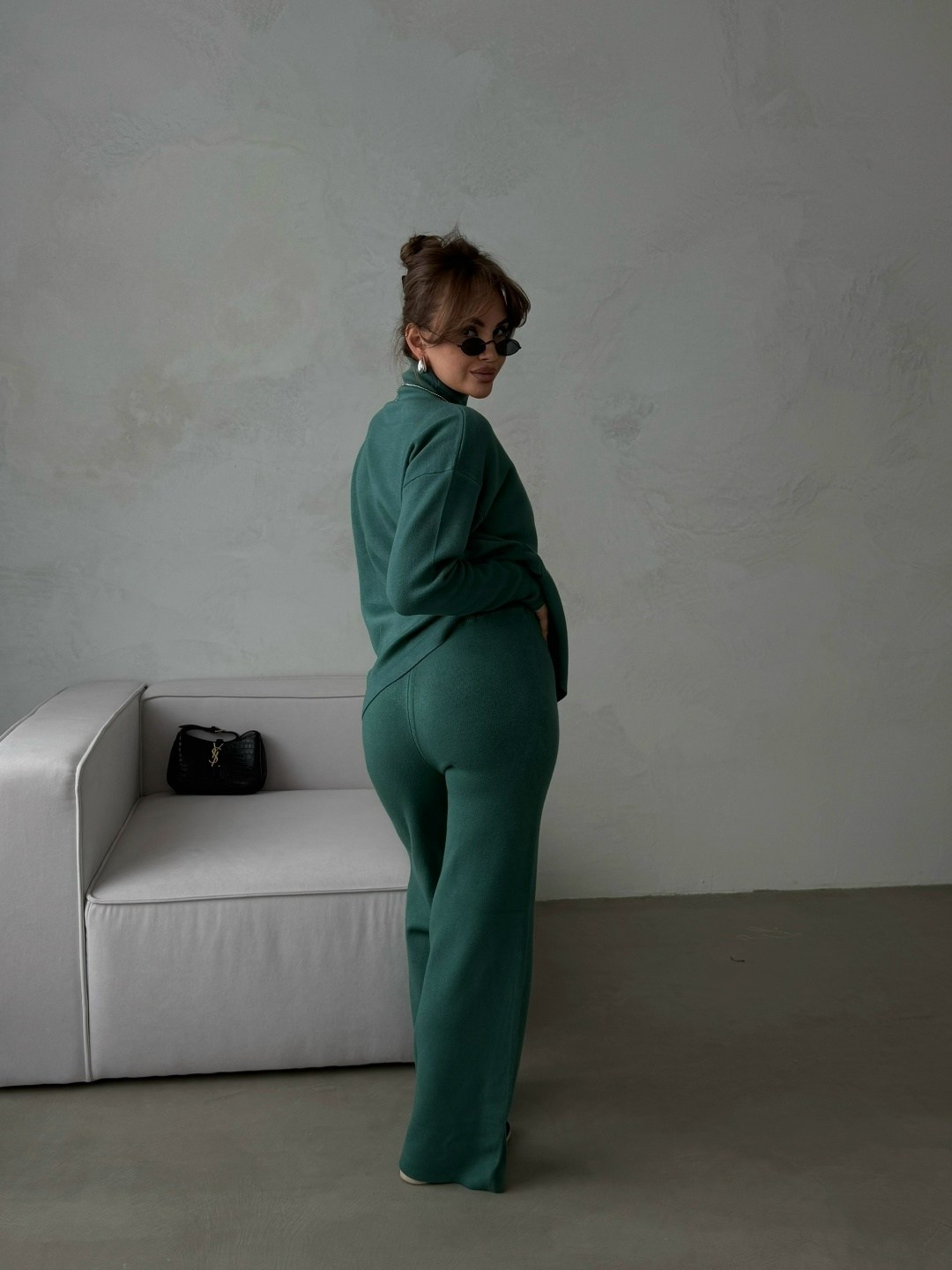 трикотажные костюмы,костюмы брючный,трикотажный костюм с брюкам,костюм повседневный,брючный костюм из кашемира женский