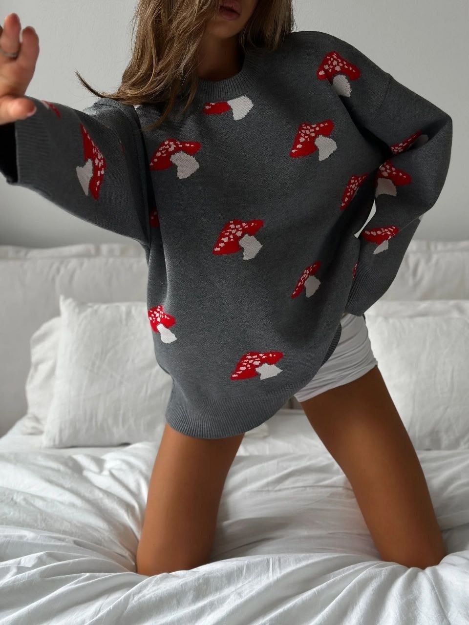 свитер в стиле оверсайз,свитер женский с принтом,свитер оверсайз удлиненный,свитер туника вязаный оверсайз,свитер оверсайз с принтом