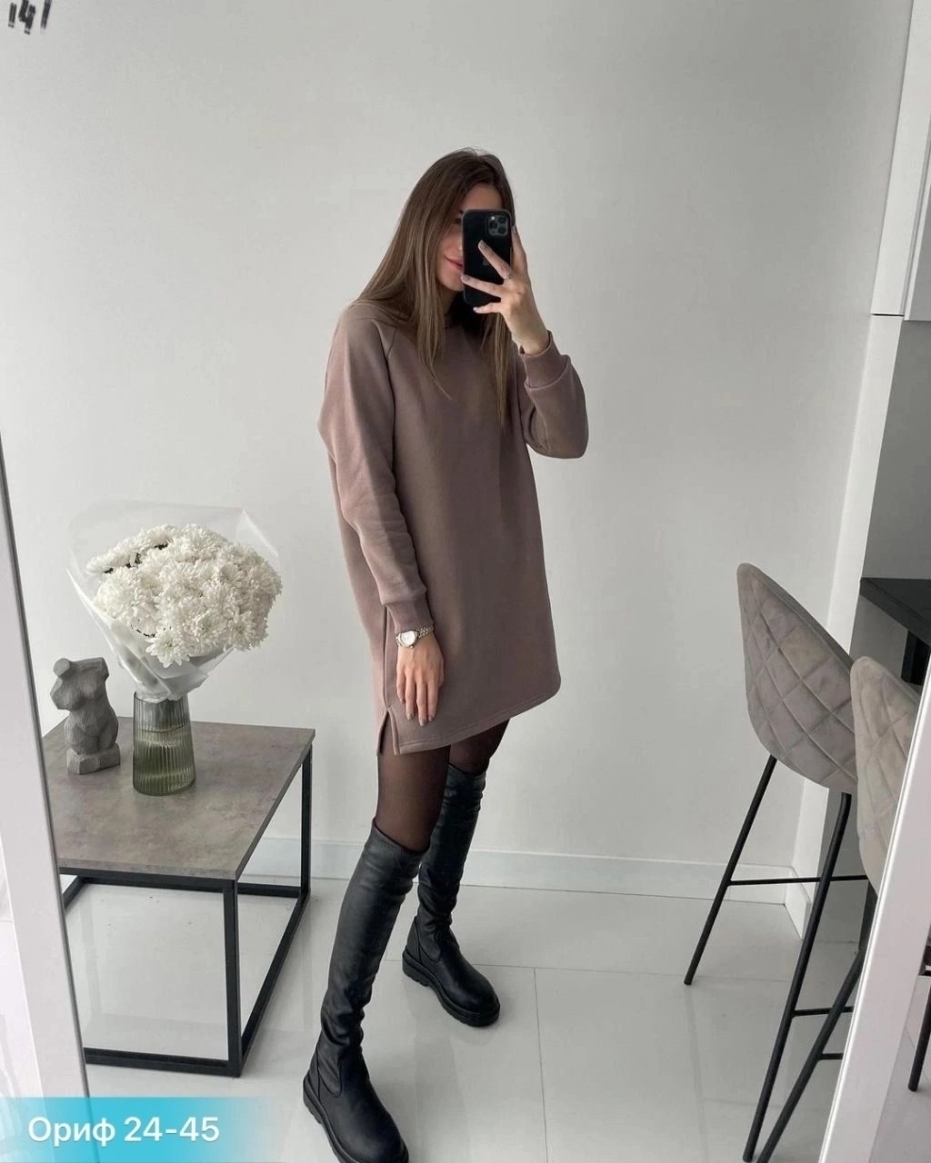 платье на флисе,теплое платье,платье теплое женское,платье туника теплая,платье туника женская