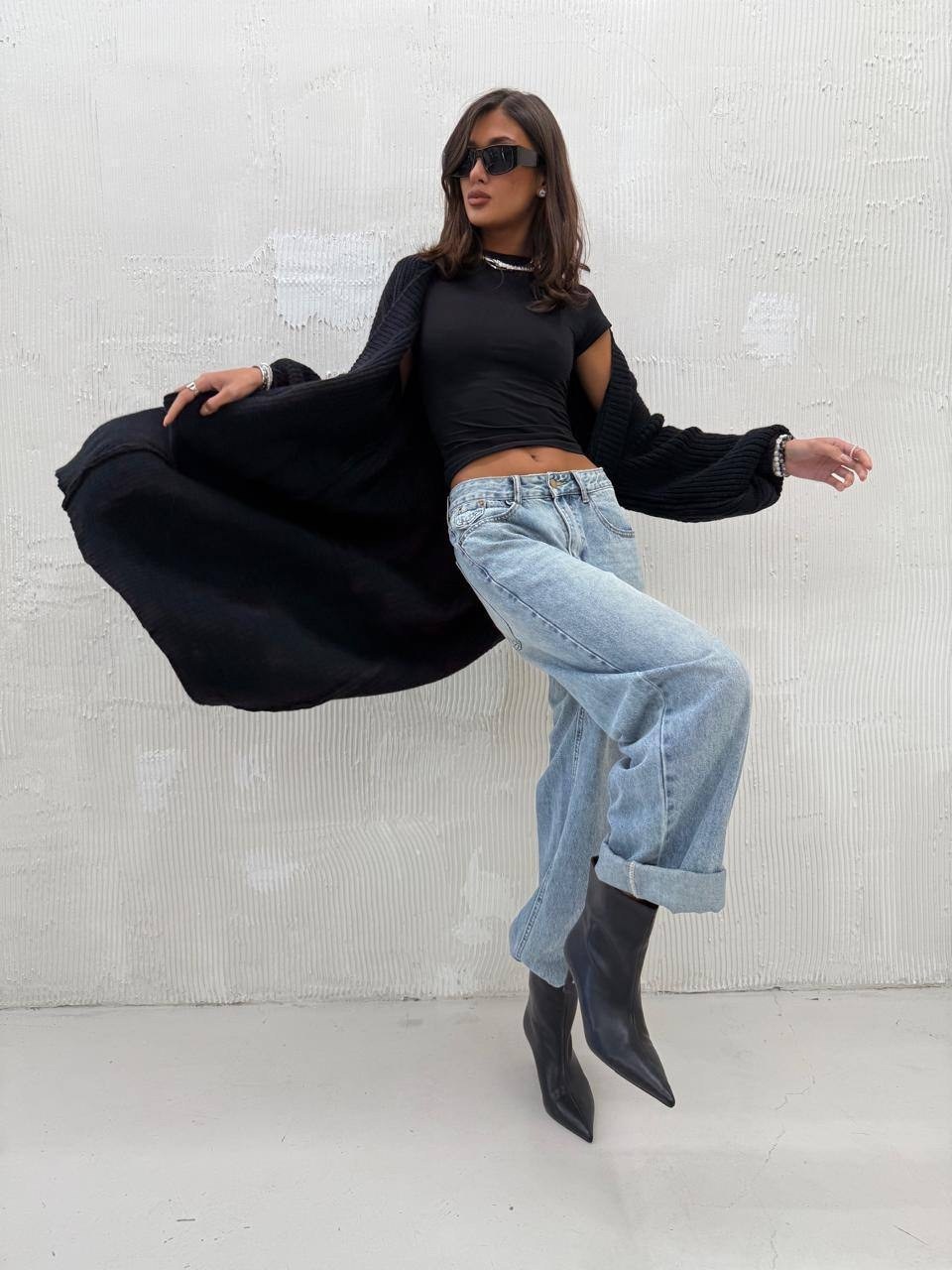 кардиган вязаное,кардиган длинный вязаный оверсайз daffy world,стильные кардиганы,модные кардиганы,длинный кардиган