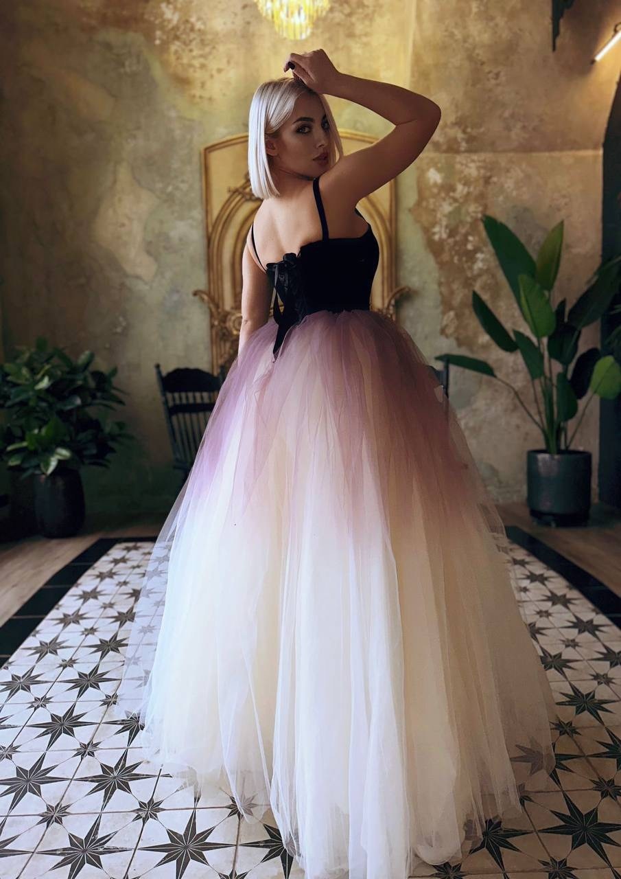 роскошное вечернее платье,платье из фатина,платье пышное,платье фатин,платье вечернее