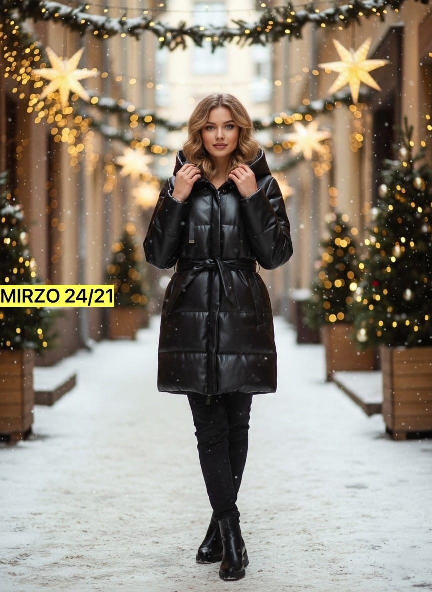 пуховик из экокожи,куртка женская из экокожи,стильные пуховики,женские пуховики,куртка из экокожи