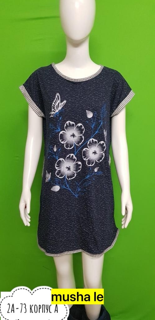 туника женская,туника домашняя женская,туника 109-18, 46,домашнее платье,туника стильная