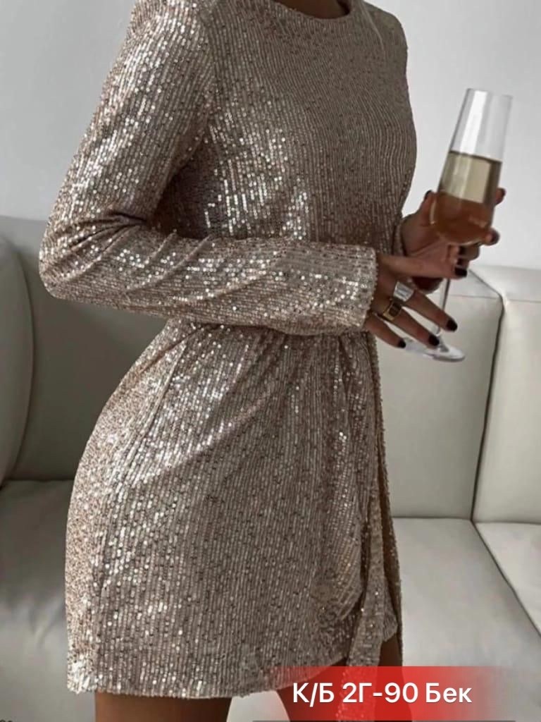 платье с блестками,платье женские,платье с пайетками,платье для праздника,серебристое платье с пайетками