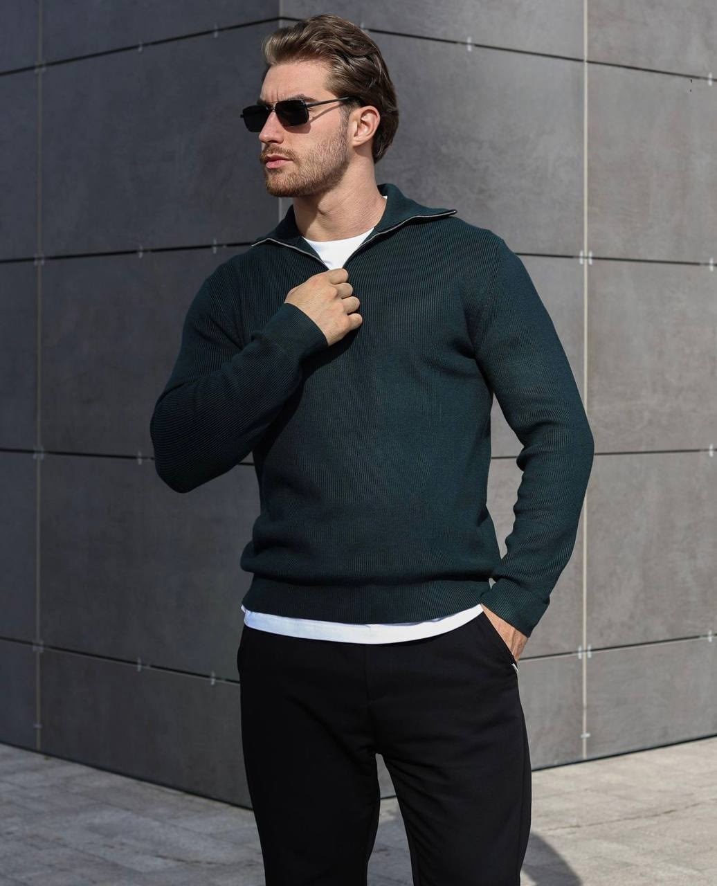 джемпер мужской на молнии,мужские свитера,джемпер,кофта мужская,джемпер теплый