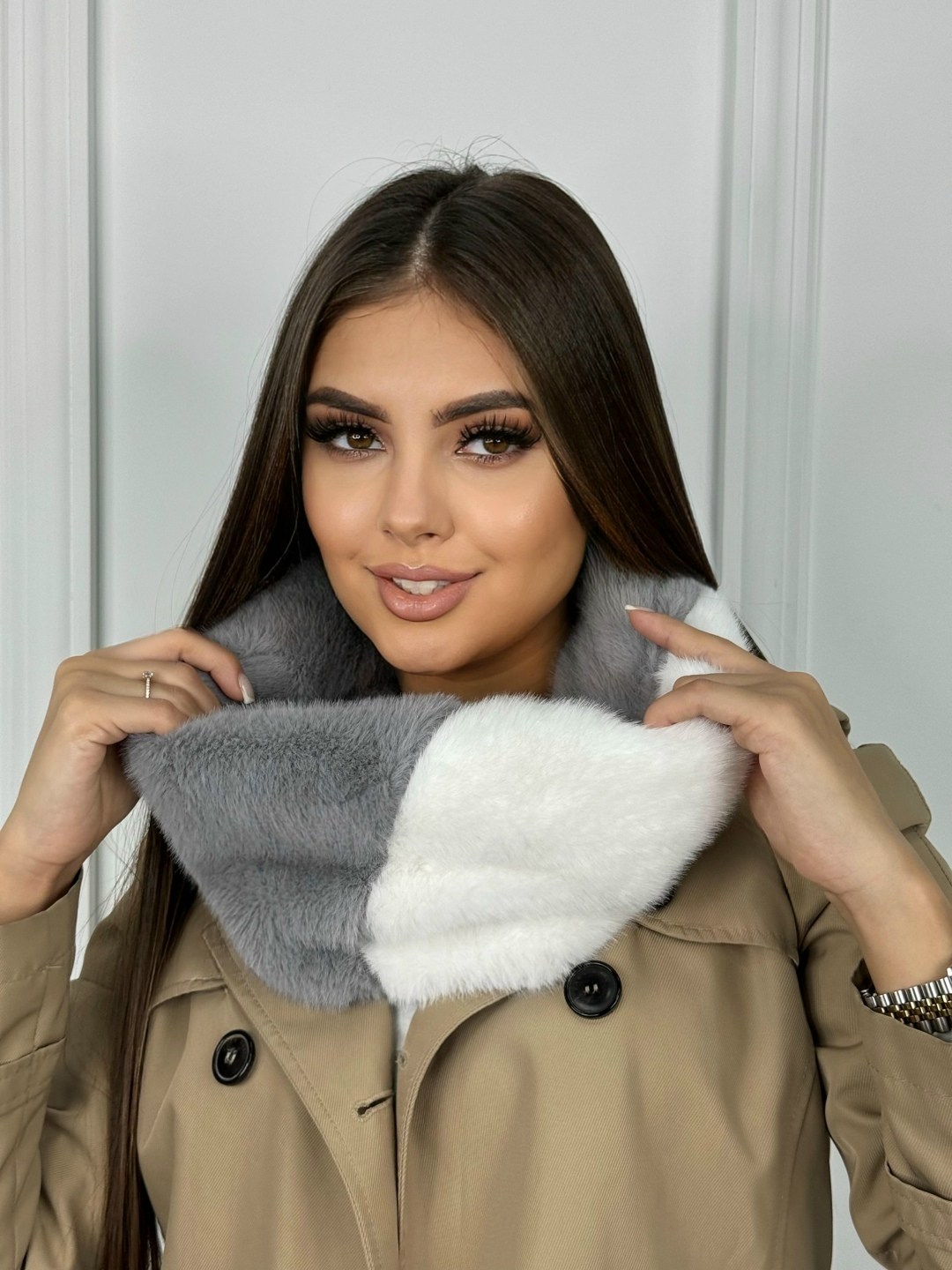 шарф снуд,женский снуд,капор снуд,снуд,капор меховой