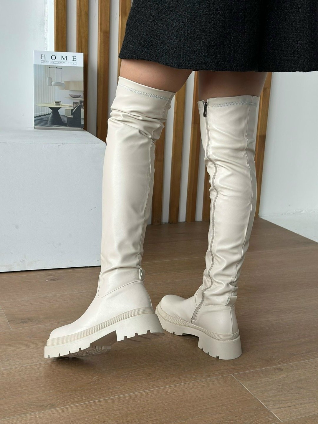 ботфорты женские,бежевые ботфорты,сапоги ботфорты,ботфорты чулки,демисезонные ботфорты