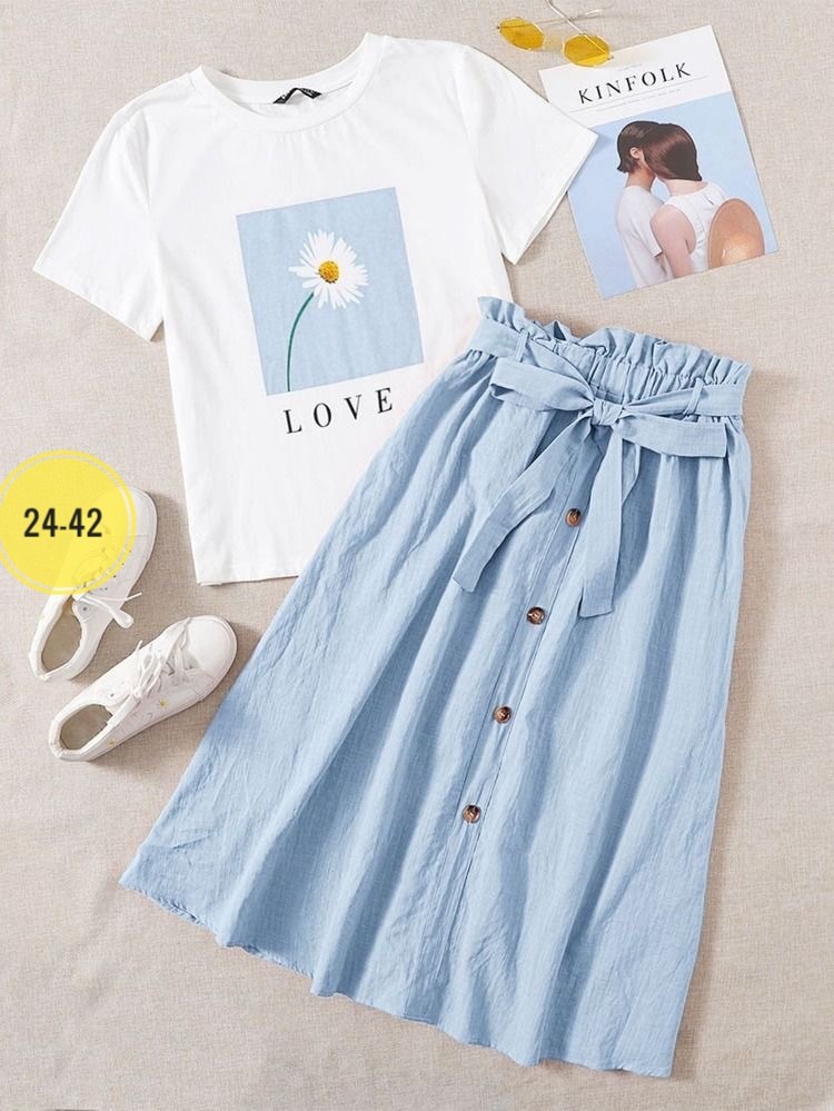 юбка с поясом,одежда для отдыха,летние наряды,юбка и майка,юбка стильная