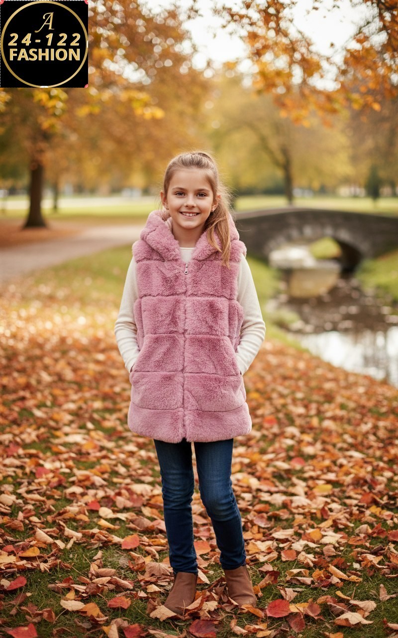 осенние фотосессии,ребенок,меховая жилет,осень,осень дети