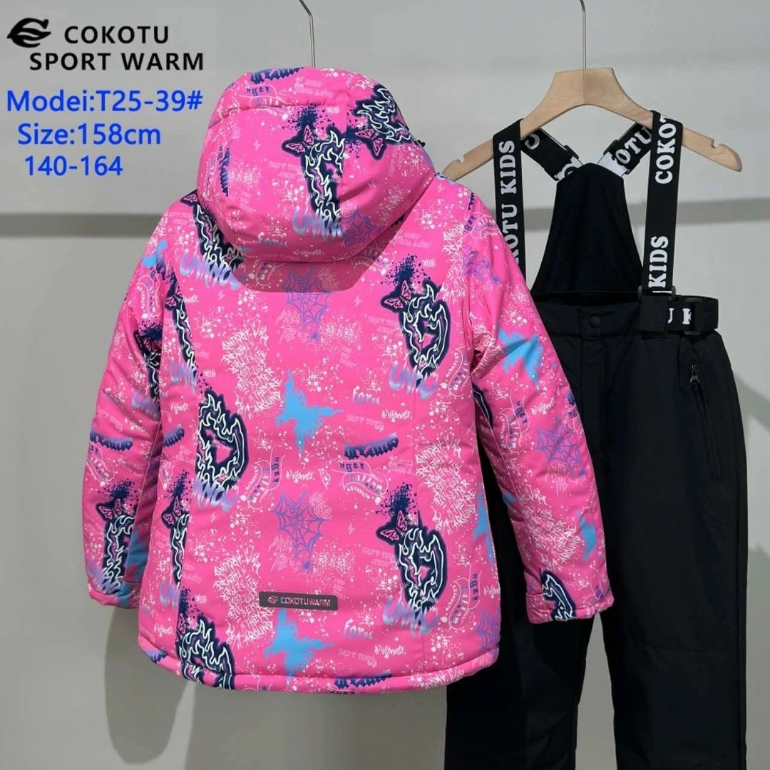 зимний костюм valianly 128-158,горнолыжные костюмы,костюм горнолыжный детский,лыжный костюм