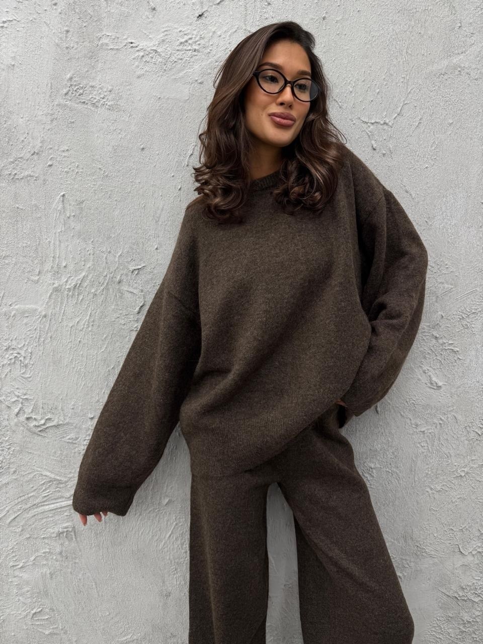 трикотажные костюмы,костюм вязаный с брюками теплый,костюм вязаный теплый с брюками modis shop,вязаные костюмы,костюм с брюками