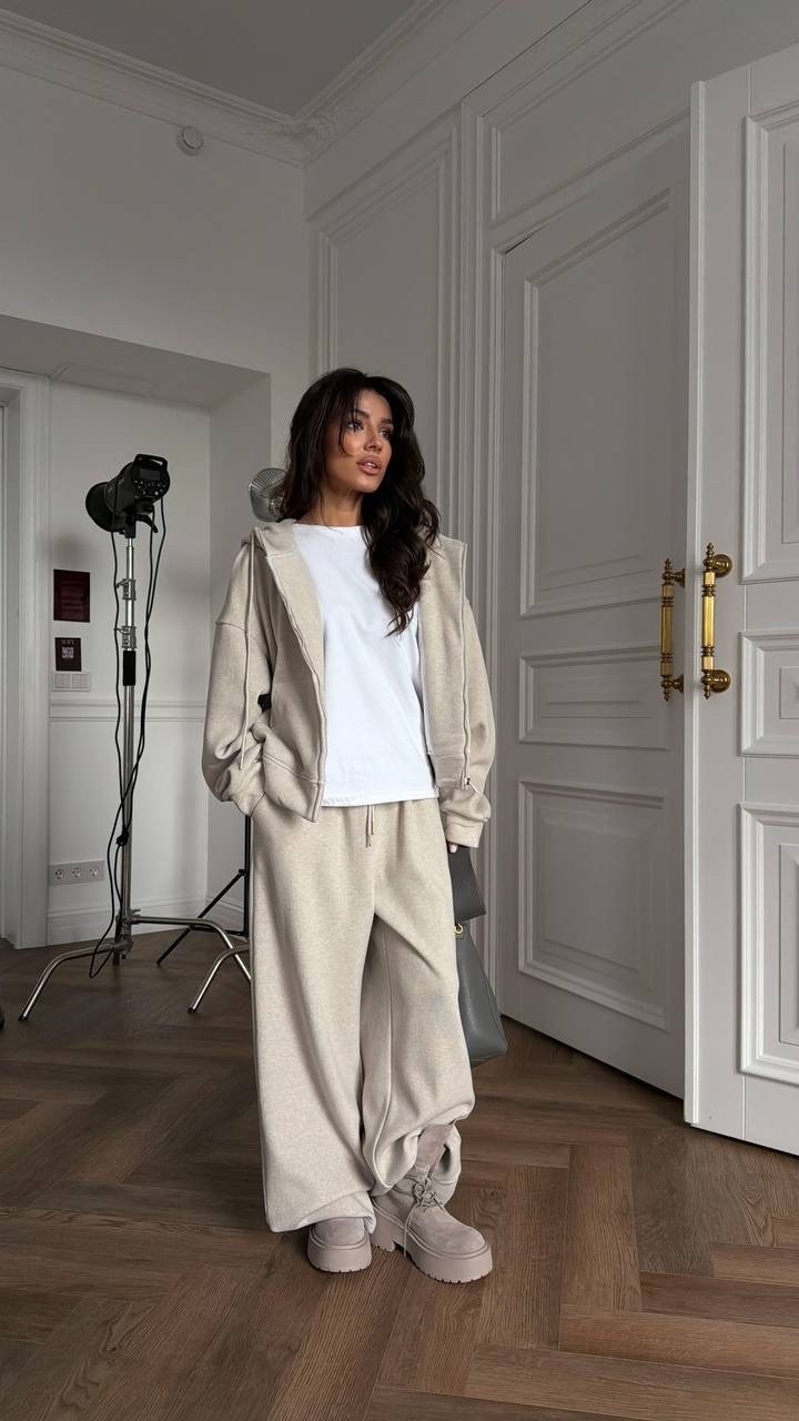 стильные костюмы,женский костюм,спортивные костюмы,костюм на флисе,костюм коричневый