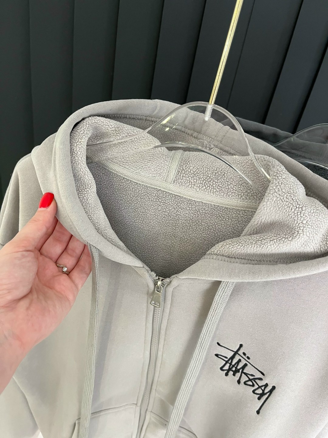 зип худи stussy,толстовка stussy,худи серое,stussy basic stussy zip hoodie,толстовка с капюшоном