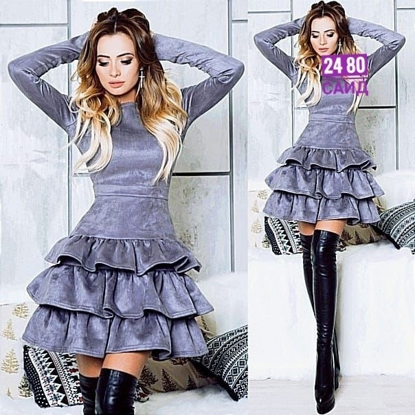 платье с оборками,платье из замши,модные молодежные платья,платье замшевое женское,замшевое платье