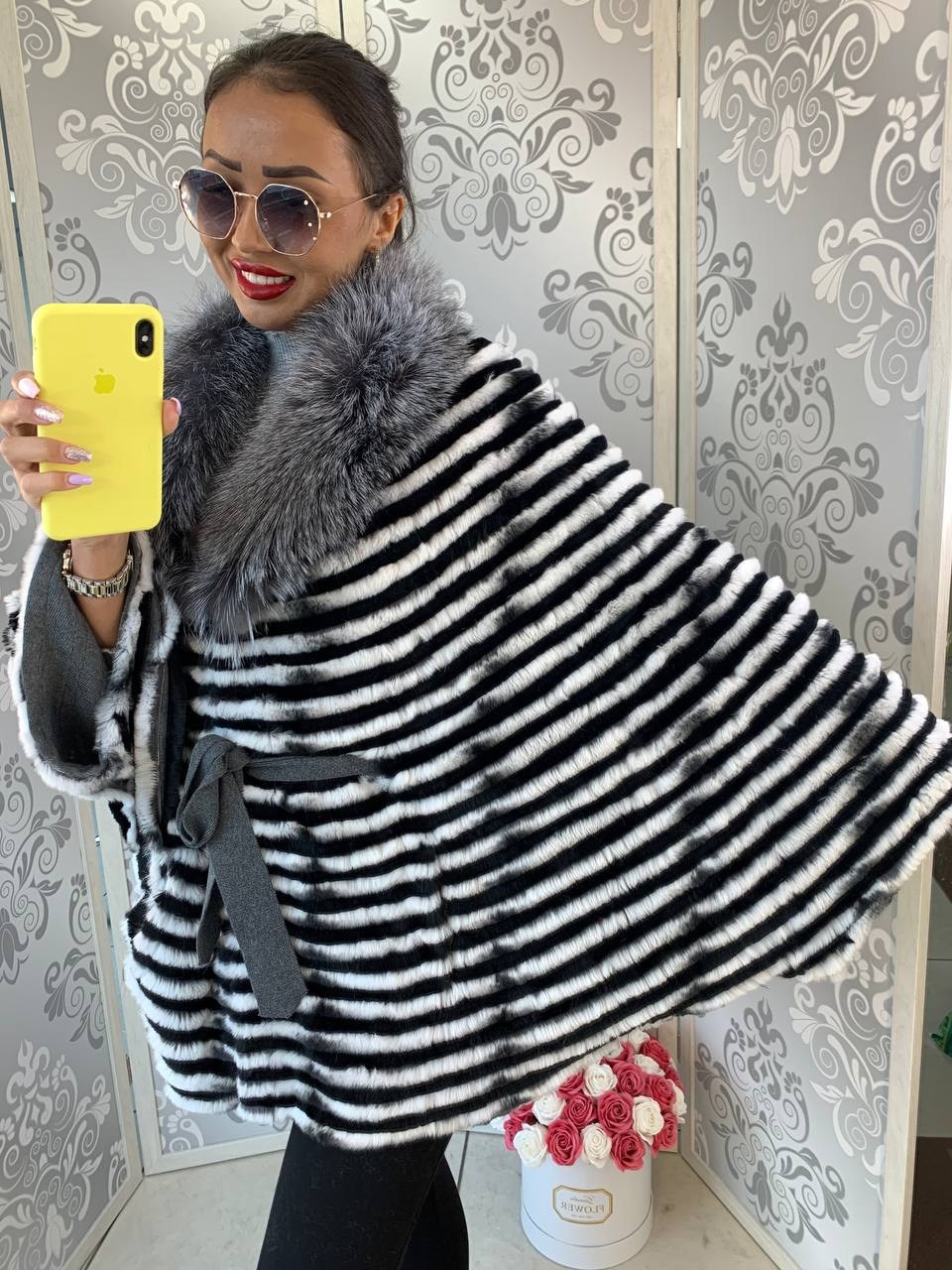 меховое пальто,вязаная норка,женская шуба,пальто двухстороннее меховое,комбинированное пальто