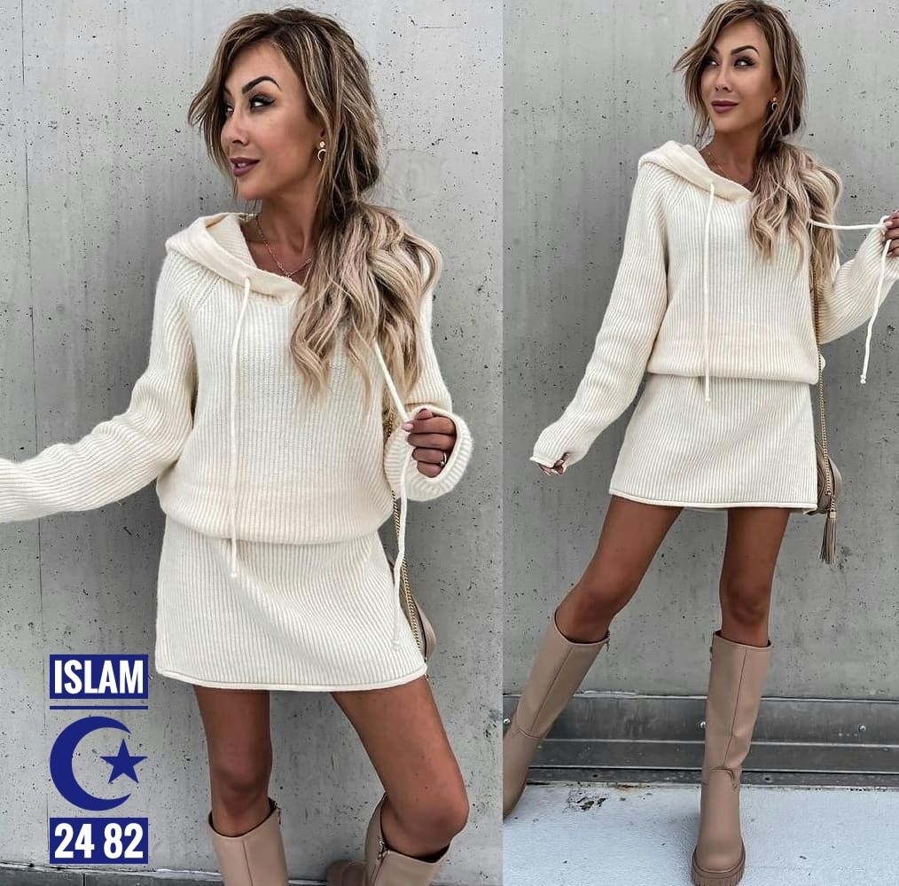 платье с капюшоном,теплое вязаное платье,платье вязаное,трикотажное платье,теплое платье с капюшоном