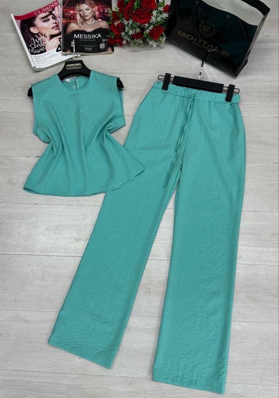 летние брючные костюмы,летние женские костюмы,женский костюм с брюками,брючный костюм женский широкий,летний костюм двойка