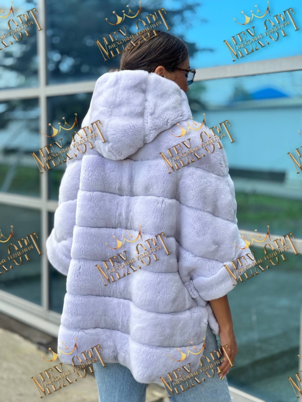 шуба голубая норка symetrie,шуба из бобрика,шуба кролик рекс летучая мышь,шуба из кролика,женская шуба