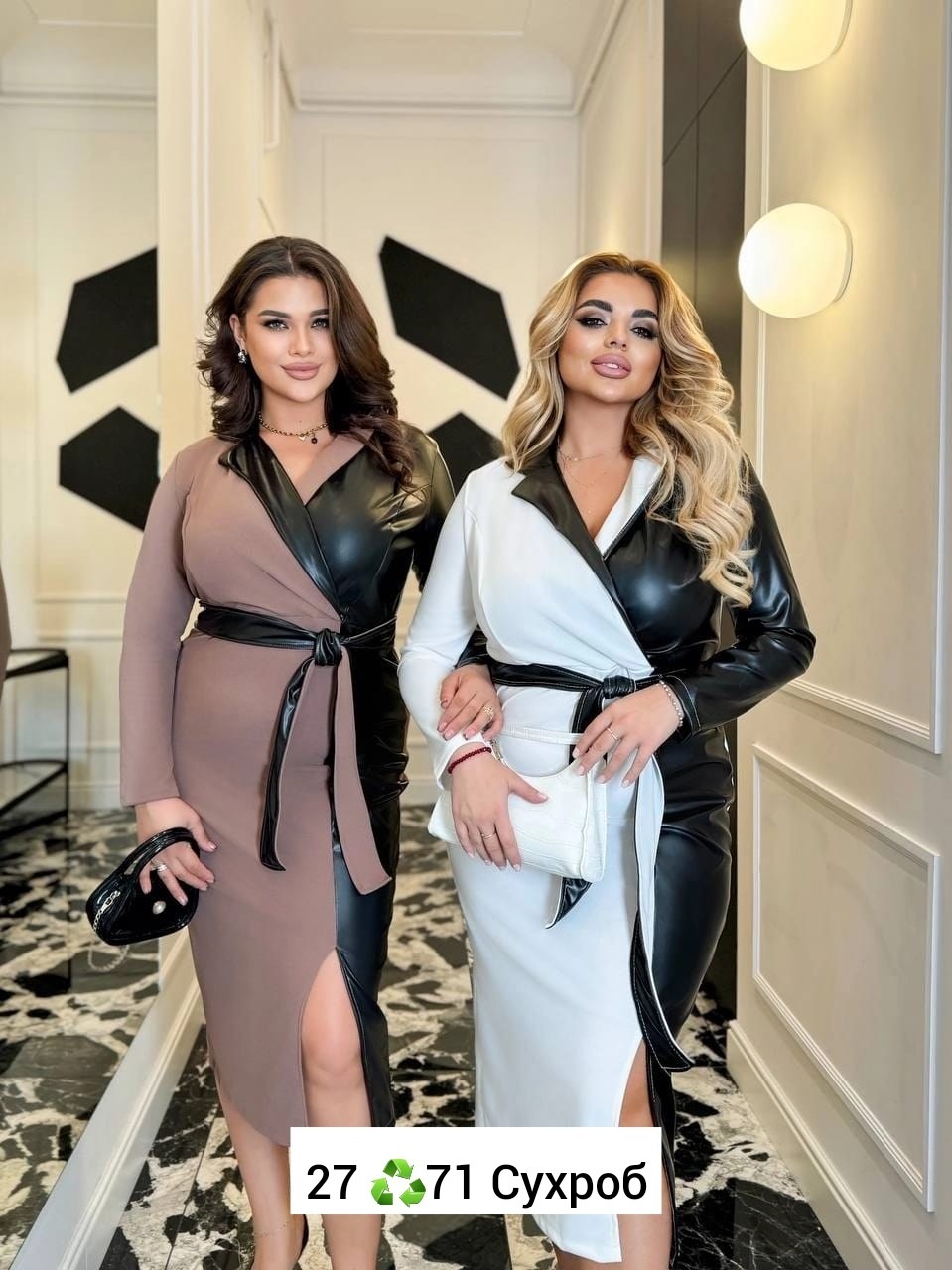 платье из экокожи,платье кардиган,стильное платье,платье с кожаными вставками,платье с поясом