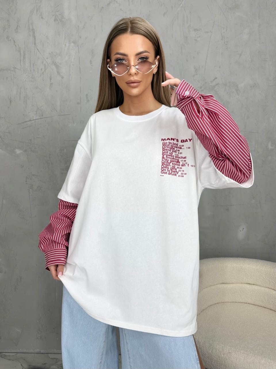 cвитшот женский оверсайз,женская кофта,теплый свитшот,свитшот с сердечками,футболка оверсайз с